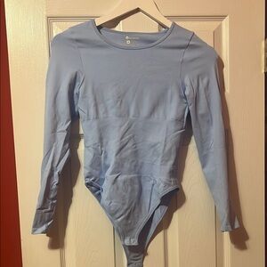 Women’s Blue Long Sleeve Bodysuit